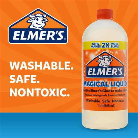 Buy Elmers Glue Magical Liquid Activator Solution 1 Quart Slime