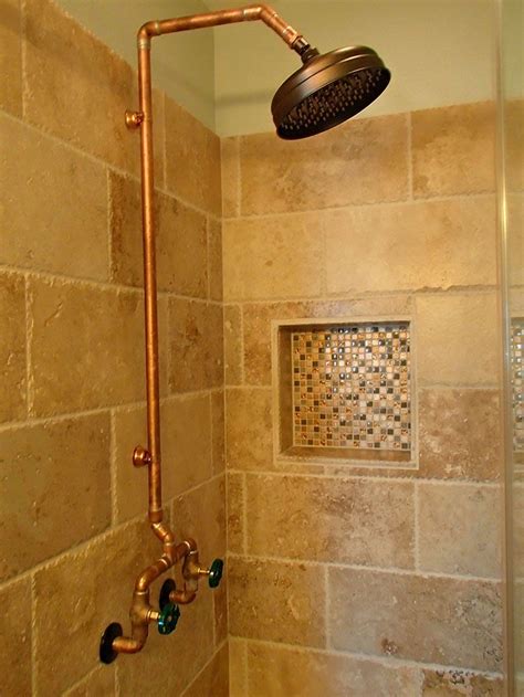 Portfolio Wright Built Rustic Shower Shower Plumbing Copper Shower