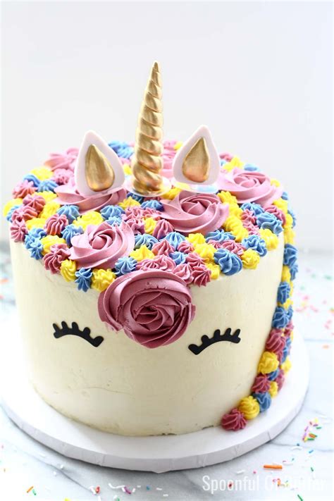 Unicorn cakes have taken over pinterest! A Unicorn Birthday Cake | Spoonful Of Butter