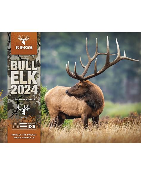 2024 Kings Bull Elk Calendar Kings Camo