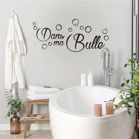 sticker dans ma bulle stickers muraux décoration salle de bain