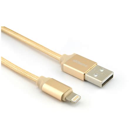 اشترِ Eklasse Braided Mfi Lightning Cable 1m Gold عبر الإنترنت في