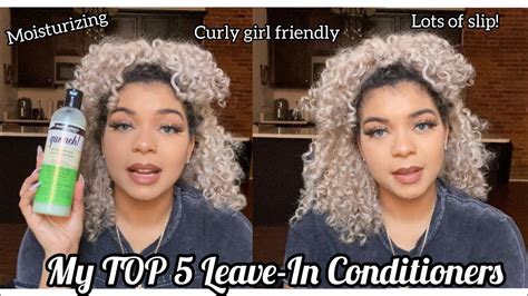 Because of that, conditioners designed for curly hair have to pick up the slack by ramping up their moisturizing potential with hydrating butters. My TOP 5 Moisturizing Leave In Conditioners For Curly Hair ...