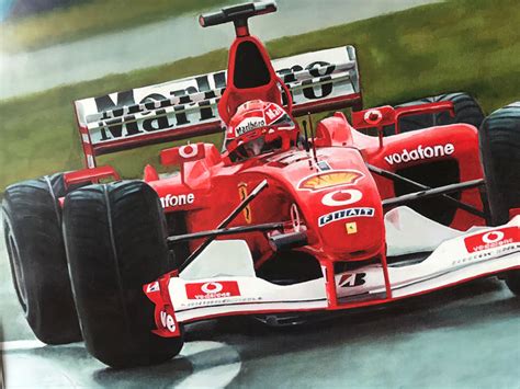 Michael Schumacher Painting Art Formula One Art Print Limited Edition