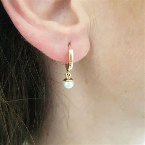 K Gold Pearl Drop Earrings For Women Latika Jewelry