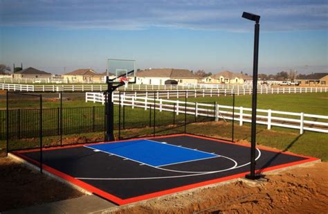 Small Backyard Basketball Court In Southern Callfornia Landscape