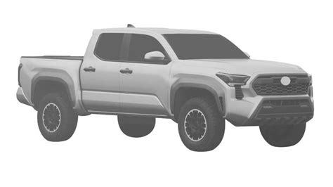 Redesigned 2024 Toyota Tacoma Likely Revealed In Patent Drawings