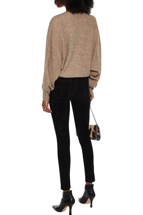 Iro Simer Buckle Detailed Suede Skinny Pants The Outnet