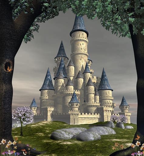 Fantasy Castle Digital Art By David Griffith Pixels