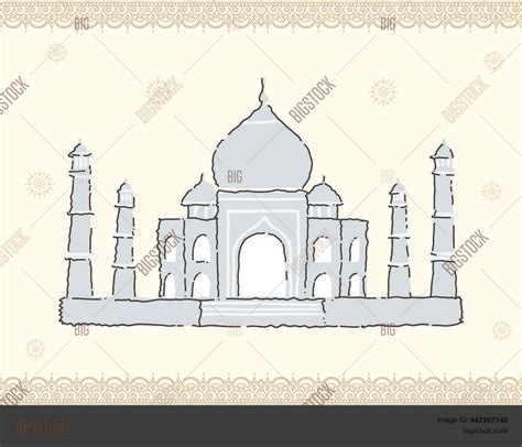 Taj Mahal India Vector And Photo Free Trial Bigstock