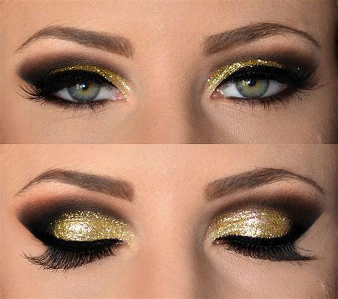 Black And Gold Smokey Eye Makeup To Look Inspired Top