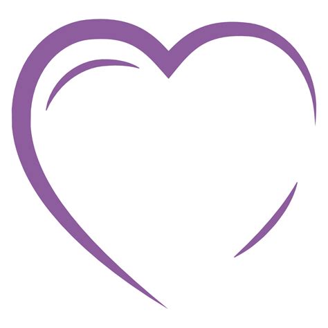 Lilac Violet Purple Magenta Body Jewellery Heart Outline Png Download