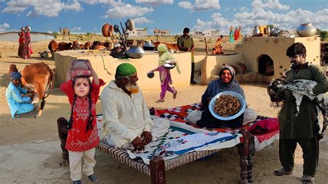 Traditional Food Lifestyle And Daily Routines Of Desert People In Punjab