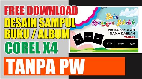 Desain sampul buku sekolah cdr, gratis download file - YouTube