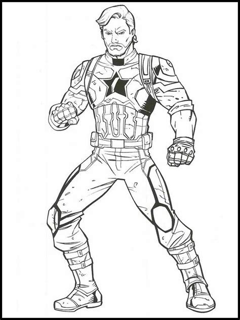 avengers endgame 3 printable coloring pages for kids captain america