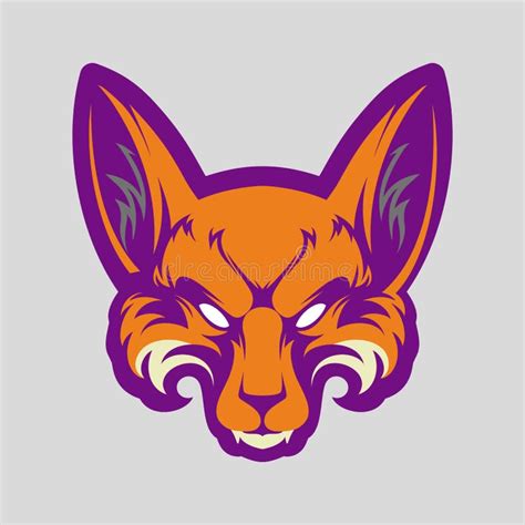 Fox Head Mascot Logo Design Stock Vector Illustration Of Logo Mascot