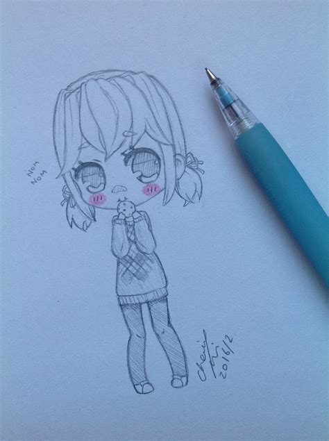 Cookie Owo Chibi Sketch By Cheesenketchup On Deviantart