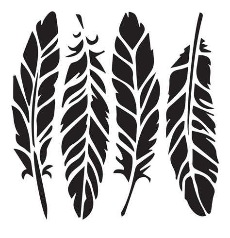 Feathers 10 Mil Clear Mylar Reusable Stencil Pattern Go Stencil