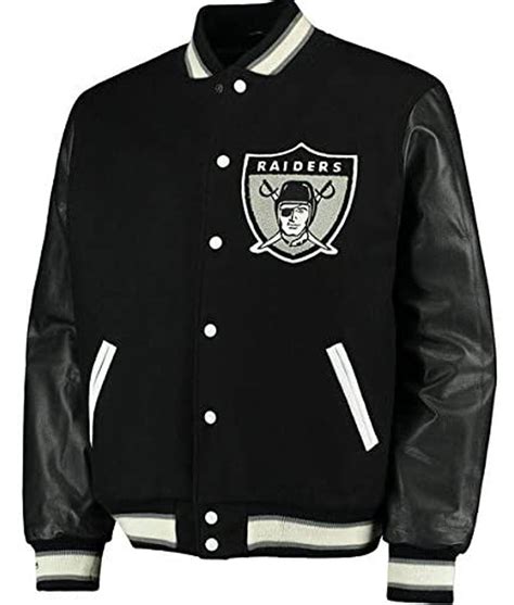 Mens Oakland Raiders Jacket Raiders Varsity Letterman Jacket