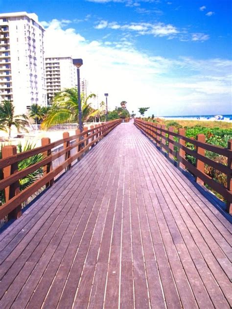 Boardwalk South Beach Miami Florida Usa Photographic Print