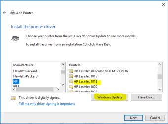 This product detection tool installs software on your microsoft windows device that allows hp to detect and gather data about your hp and compaq products to provide quick access to support information and solutions. Download HP LaserJet 1018 Printer drivers 5.9 for Windows - Filehippo.com