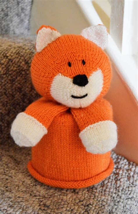 Knitting pattern for fox cushion. Fox Toilet Roll Cover Knitting Pattern - Knitting by Post