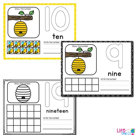 Beehive Theme Numbers 1 20 Counting Activities Lifeovercs