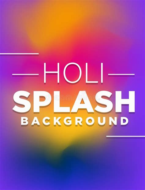 Happy Holi Abstract Festival Colorful Background Vector Social Media