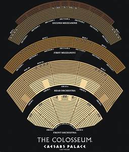 The Colosseum At Caesars Palace Seating Chart Home The Colosseum At