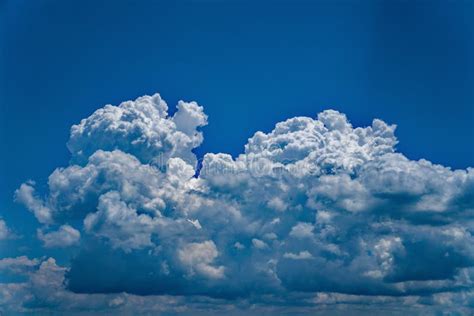 Cumulonimbus Storm Clouds A Dense Towering Vertical Cloud Stock Image