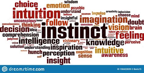 Instinct word cloud stock vector. Illustration of instinct - 150422839