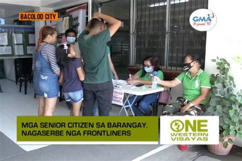 One Western Visayas Senior Citizens Sa Barangay Nagserbe Frontliners
