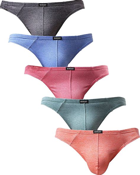 Buy Ikingsky Mens Stretch Thong Underwear Soft T Back Mens Underwear