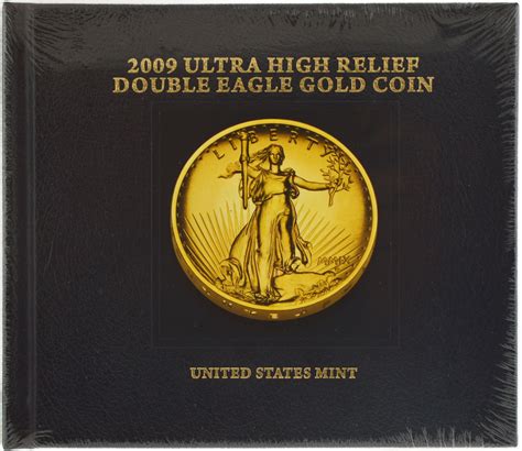 2009 20 Ultra High Relief St Gaudens Double Eagle 1 Oz 9999 Gold Box