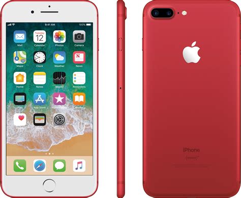 Apple Iphone 7 Plus 256gb Productred Atandt Mpr52lla Best Buy