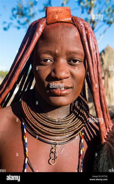 Himba Woman Sesriem Kaokoland Namibia Stock Photo Alamy