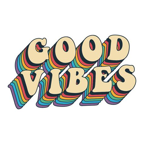 Good Vibes Vinyl Sticker Oddbits