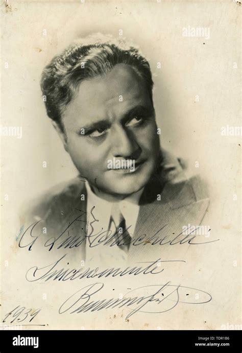 Portrait Of The Italian Opera Singer Beniamino Gigli Italy 1930s Stock