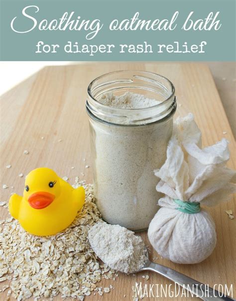 Soothing Oatmeal Bath For Diaper Rash Relief