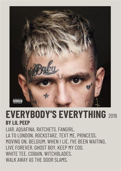 Lil Peep Everybodys Everything 2019 Alternative Minimalist Polaroid