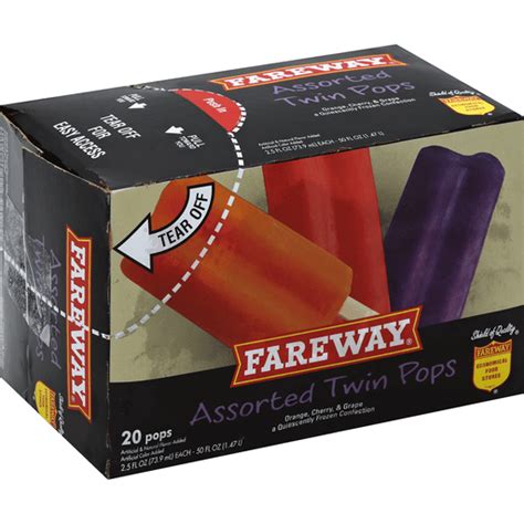 Fareway Assorted Twin Pops Ice Cream Treats Toppings Priceless Foods