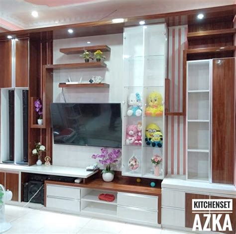 backdrop tv minimalis depok azka kitchen set