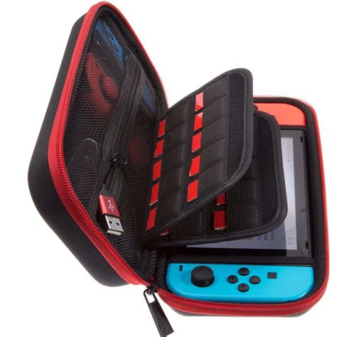 You can set your browser to block or alert you about these cookies, but some parts of the site will not then work. Hard Carrying Case for Nintendo Switch with 29 Game Cartridge and 2 Micro SD Card Holders Red ...