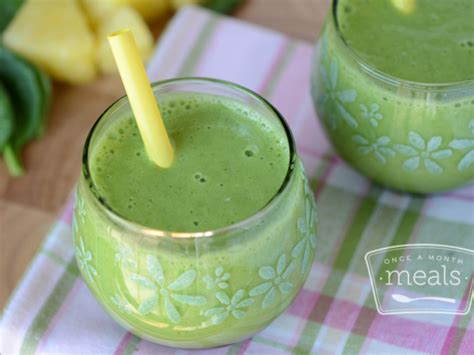 Skinny Green Summer Smoothie Once A Month Meals