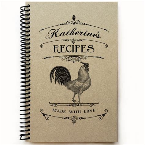 Our products are fun and educational too. Custom blank recipe book personalized gift cookbook kraft ...