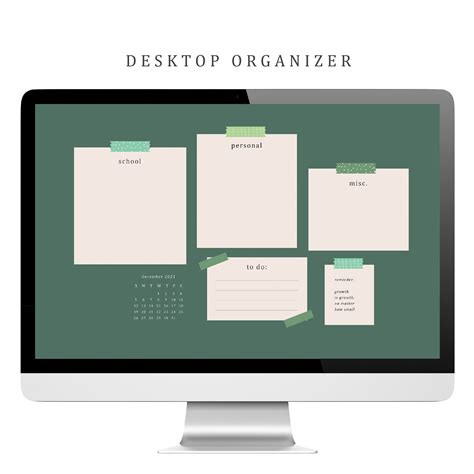 student desktop wallpaper organizer  calendar etsy