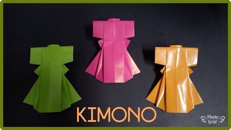 Cara Membuat Origami Kimono Youtube