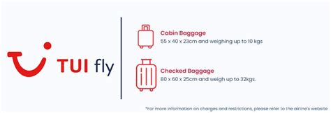 Tui Airways 2023 Baggage Allowance My Baggage Ph