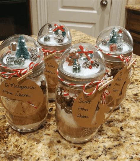 15 Fun And Festive Ts In A Jar Bolsa De Dulces Navidad Cestas De Regalos De Navidad Porcelana