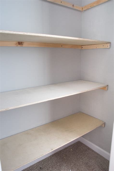 Make sure you have a home for each of your items and. Basic DIY Closet Shelving